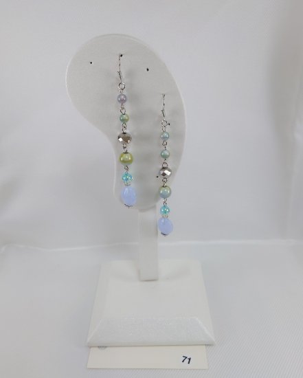№P71 Handmade earrings long beads