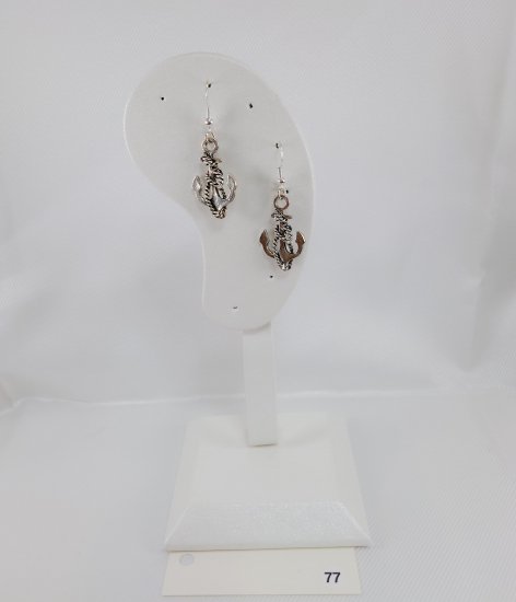 №P77 Handmade Earrings Ikari Charm