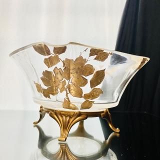 赤金彩オールドバカラ ルイ15世様式のリングホルダー 19世紀 赤金彩オールドバカラ ルイ15世様式のリングホルダー 19世紀