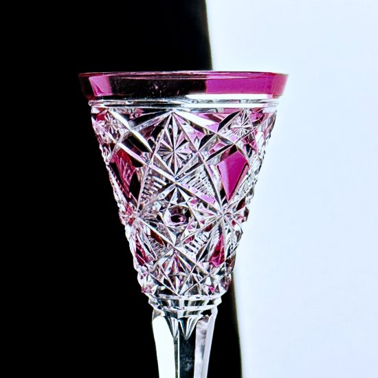 極上のオールドバカラ ラニーLAGNY宝石のワイングラス【19世紀後半 