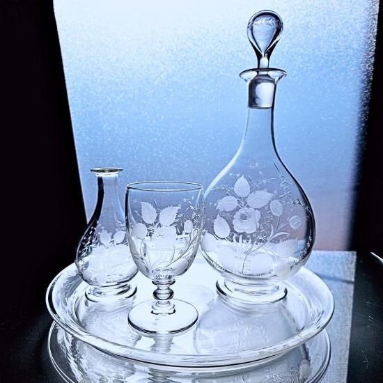 極上オールドサンルイ 薔薇エッチングのナイトサービスセット 極上オールドサンルイ 薔薇エッチングのナイトサービスセット【19世紀