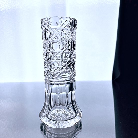 オールドバカラ ディアマンピエーリーの花瓶【19世紀後半】フラワー