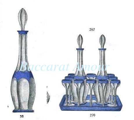 オールドサンルイ Josephジョセフのリキュールグラス ローズ【1900年頃】 - Baccarat Amour《バカラムール》 オールドバカラと フランスアンティークのお店