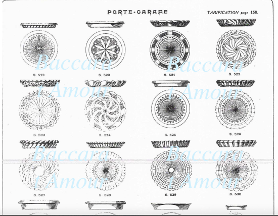 花のオールドバカラ ローザスミュルティプルのアクセサリートレイ #2 ...