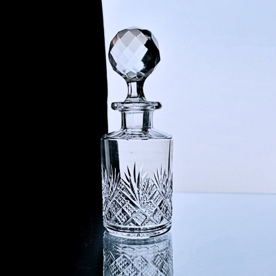 輝くオールドバカラ 美しいクリスタルカットの香水瓶#大98【1916年