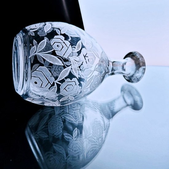 完璧なバカラの最高傑作です極上オールドバカラ フォントネの銀縁フラワーベース【1930年前後】花瓶