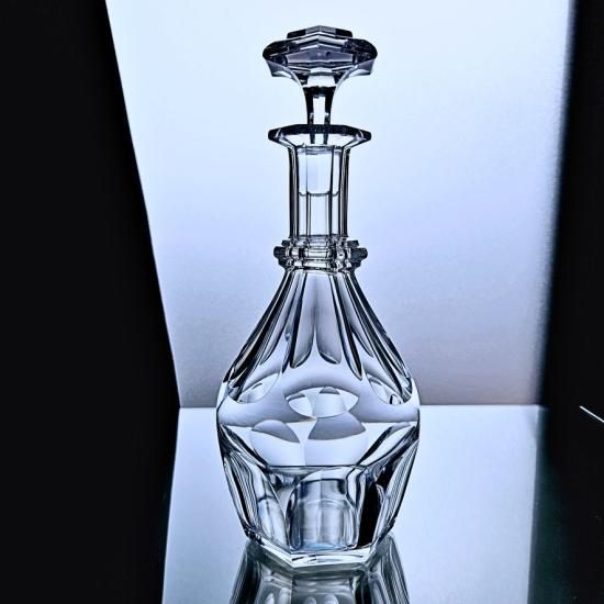 オールド・バカラ 極稀少 金彩 大型 葡萄文 スクエア型 デカンタ グラヴュール 極上のオールドバカラ シャトーブリアンのデキャンタ#62 【1930年