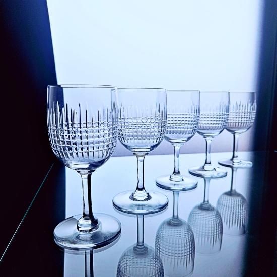 輝くオールドバカラ ナンシーのワイングラス 中【1936年以降