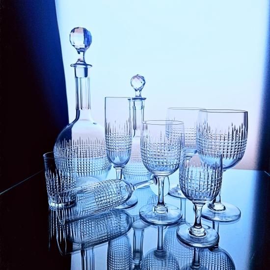 輝くオールドバカラ ナンシーのワイングラス 中【1936年以降