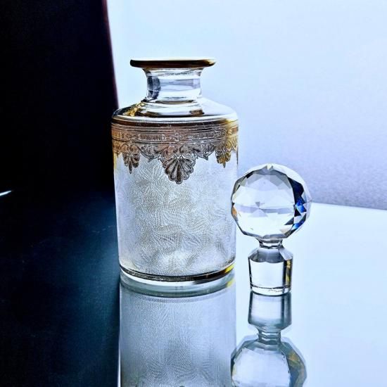 金彩オールドサンルイ ネリーの美しい香水瓶#20 1900年前後 金彩オールドサンルイ ネリーの美しい香水瓶#20 1900年前後