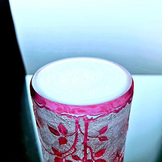 花のオールドバカラ エグランチエの香水瓶#61【1916年カタログ】ピンク 花のオールドバカラ エグランチエの香水瓶#61【1916年カタログ