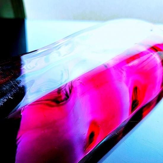 赤金彩オールドバカラ ルイ15世様式のアクセサリートレイ【19世紀後半