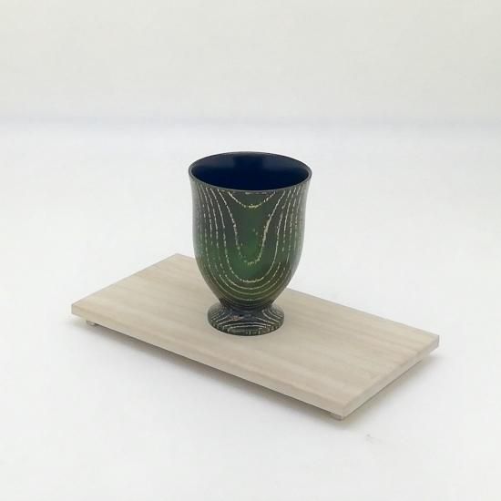 木目沈金湯のみ - 京都 漆塗り漆器 前田漆工