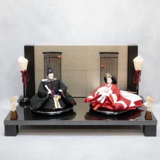 <img class='new_mark_img1' src='https://img.shop-pro.jp/img/new/icons1.gif' style='border:none;display:inline;margin:0px;padding:0px;width:auto;' />甲州印伝 小桜柄黒赤・kizuna小三五親王セット