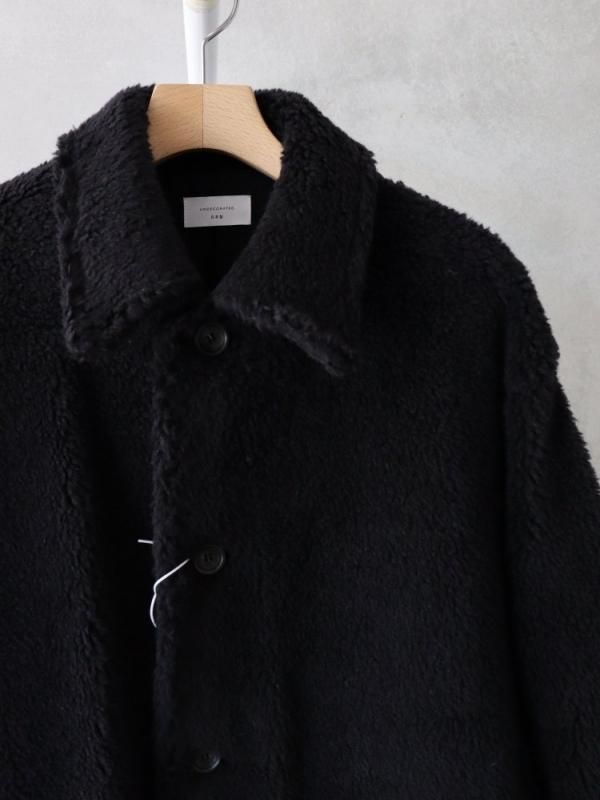 undecorated wool boa coat