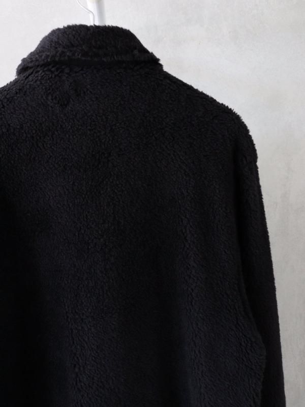 undecorated wool boa coat