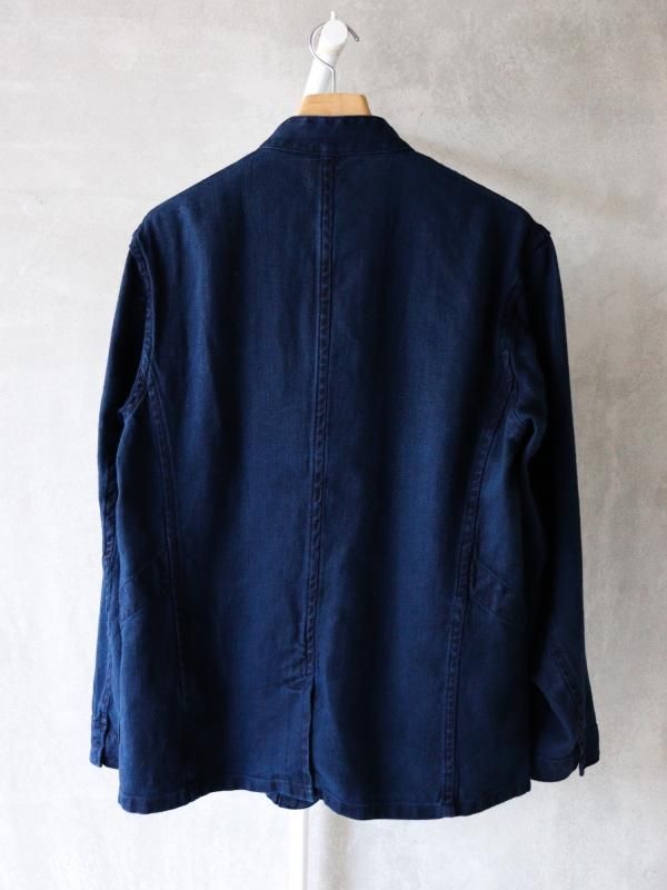 【フォロー割適用】Ets.Materiauxリネンフレンチワークジャケット 48 ETS.MATERIAUX】FRENCH WORK JACKET - JAM - 茨城県つくば市の
