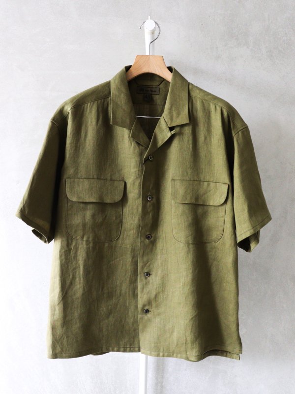 ARMY TWILL Stripe Stand Collor Shirts