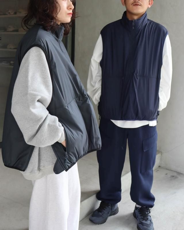 マラソン限定！ポイント5倍 TECH REVERSIBLE PULLOVER PUFF VEST L