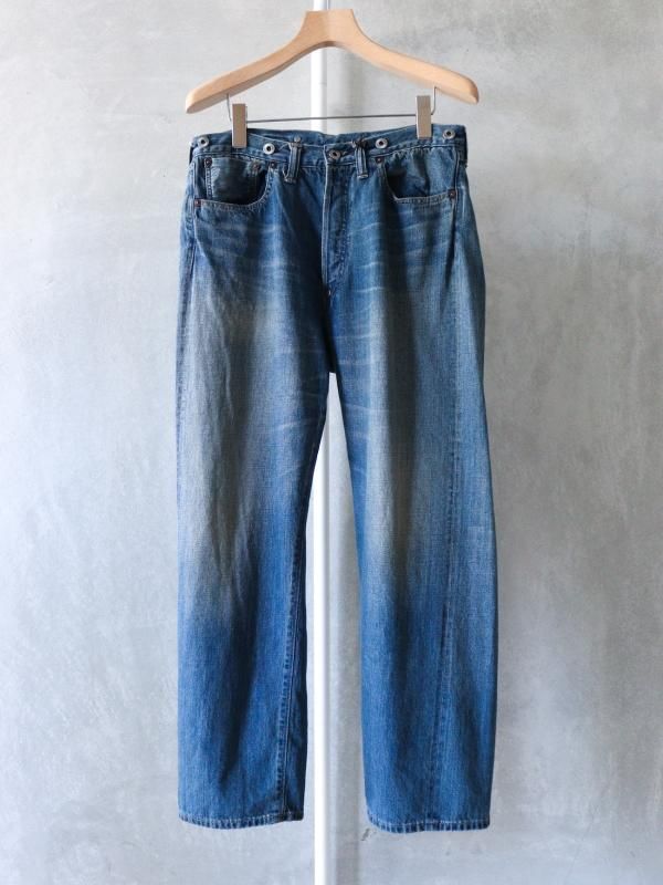 新品定価 23AW アプレッセ WASHED DENIM WIDE PANTS - デニム/ジーンズ