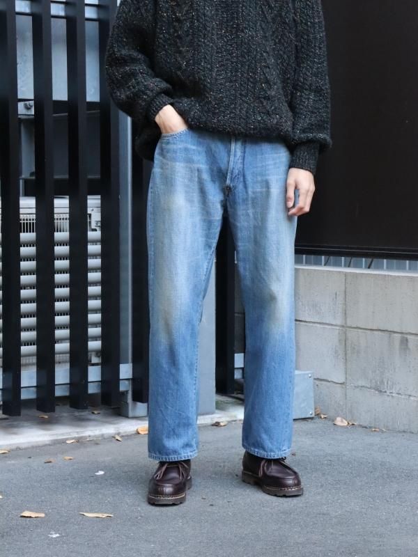 代引き人気 A.PRESSE A.PRESSE-Washed Washed Wide Denim Denim Pants