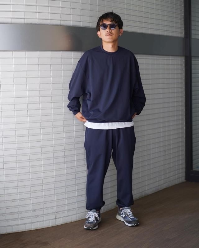 BLACKサイズDAIWA PIER39 Tech Flex Jersey Crew - スウェット