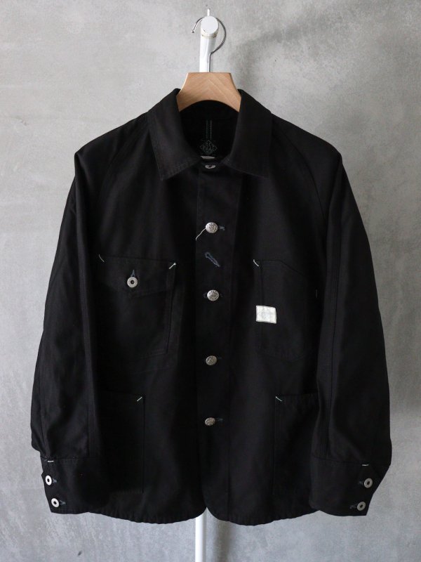 POST O'ALLS "Engineer's Jacket : cotton canvas black " - IZUMIYA