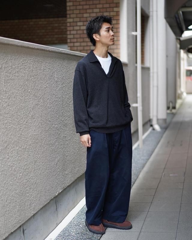 宜しくお願いいたしますCOMOLI カシミヤスキッパーニット　20aw