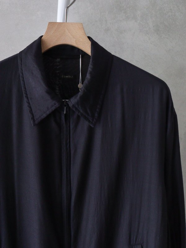 COMOLI（コモリ）ウールシルク スイングトップ（NAVY）。 公式通販 | 1LDK annex | IZUMIYA ONLINE STORE