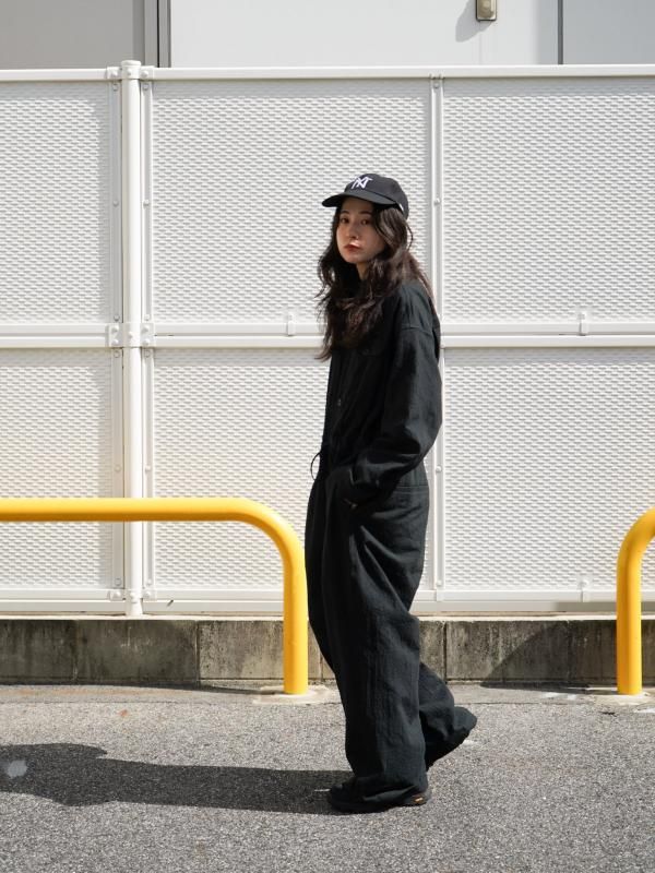 pelleq ジャンプスーツ セール】 セルロースナイロンツイル ジャンプスーツ