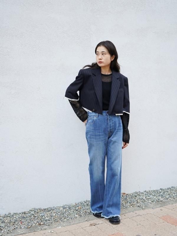 BELPER (ベルパー) ジャケット BELPER（ベルパー）DOUBLE BREASTED SHORT JACKET（NAVY）公式