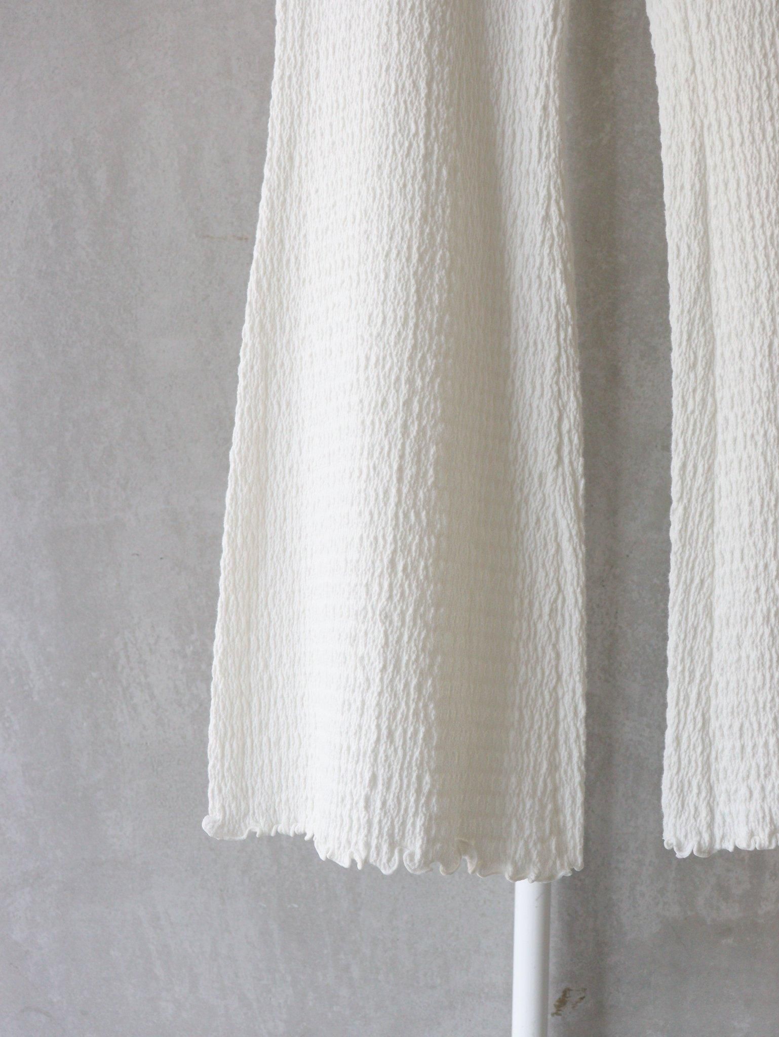 PHEENY（フィーニー）Cotton shirring flared pants / WHITE