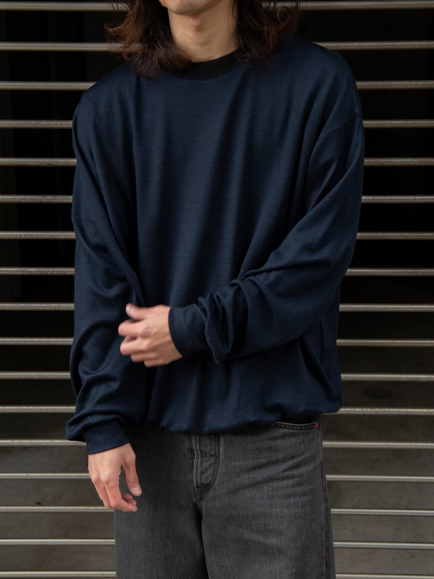 O.E.M.（オーイーエム）WOOL TRIM L/S / NAVY 公式通販
