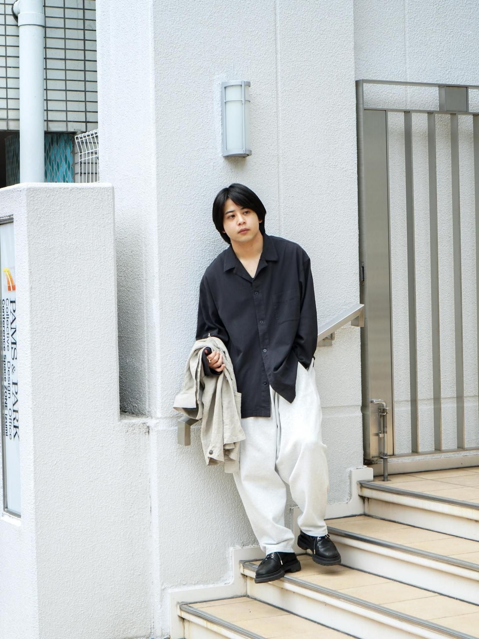 is-ness（イズネス）KNIT TUCK LONG PANTS / NAVY 公式通販