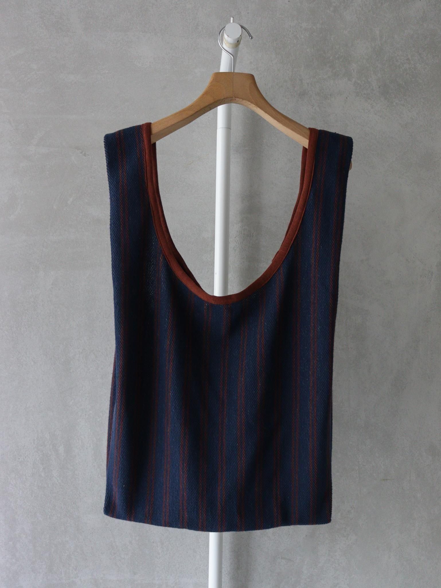 PHEENY（フィーニー） Cotton inray stripe bag / NAVY 公式通販