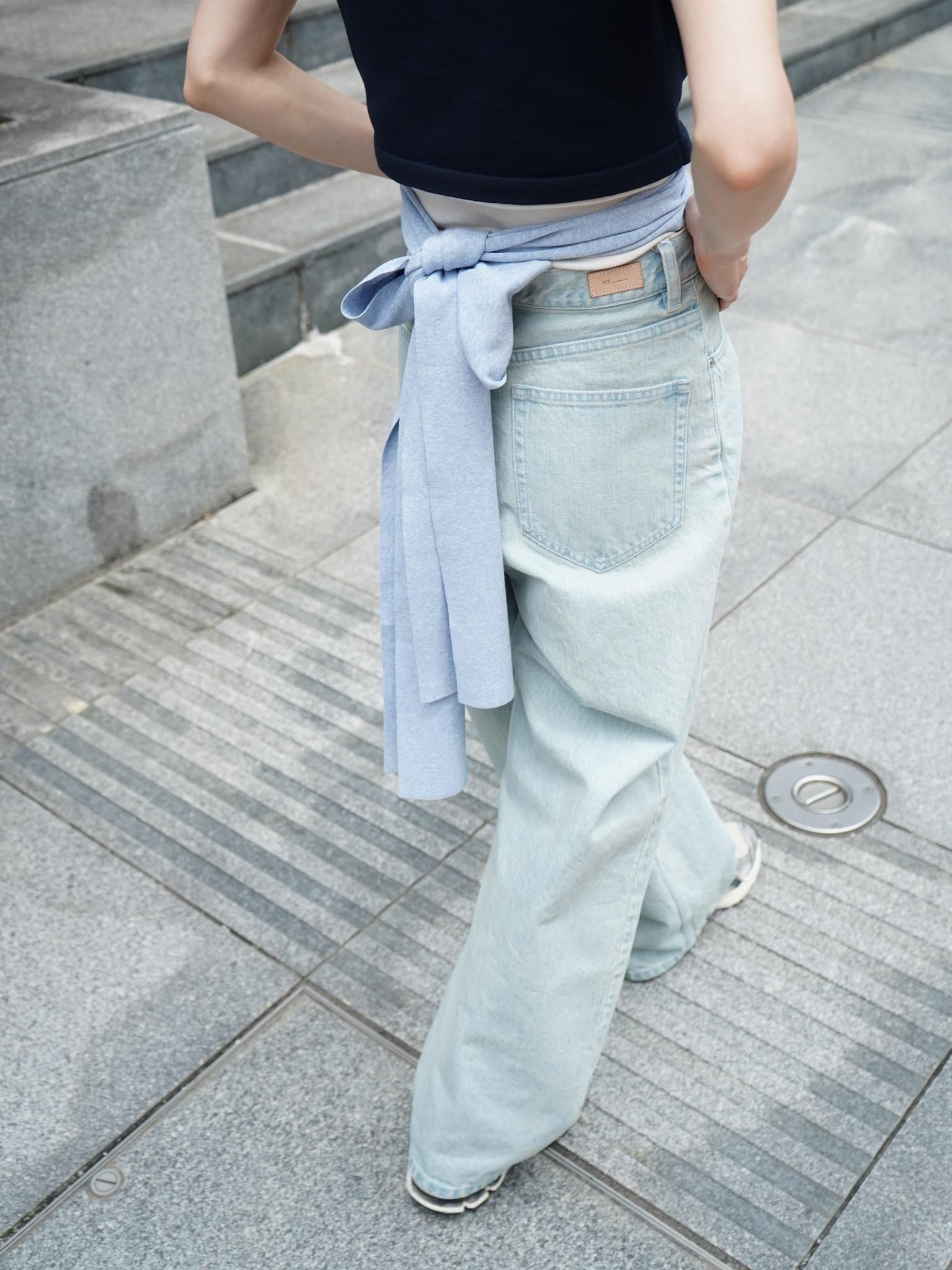 ※値下げ　KAYLE COTTON BACK RIBBON TEE COTTON BACK RIBBON KNIT TEE K