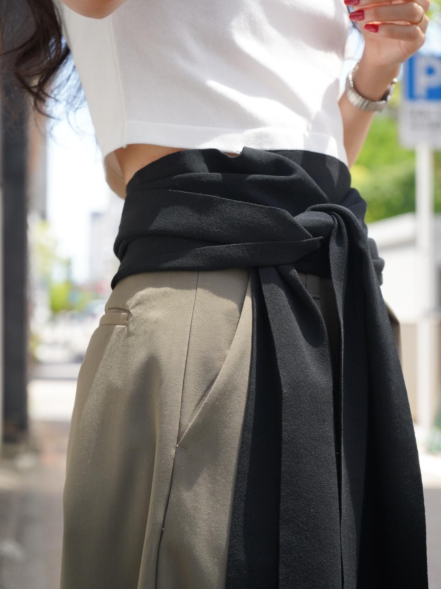 ※値下げ　KAYLE COTTON BACK RIBBON TEE KAYLE（ケイル）COTTON BACK RIBBON KNIT TEE / WHITE 公式通販
