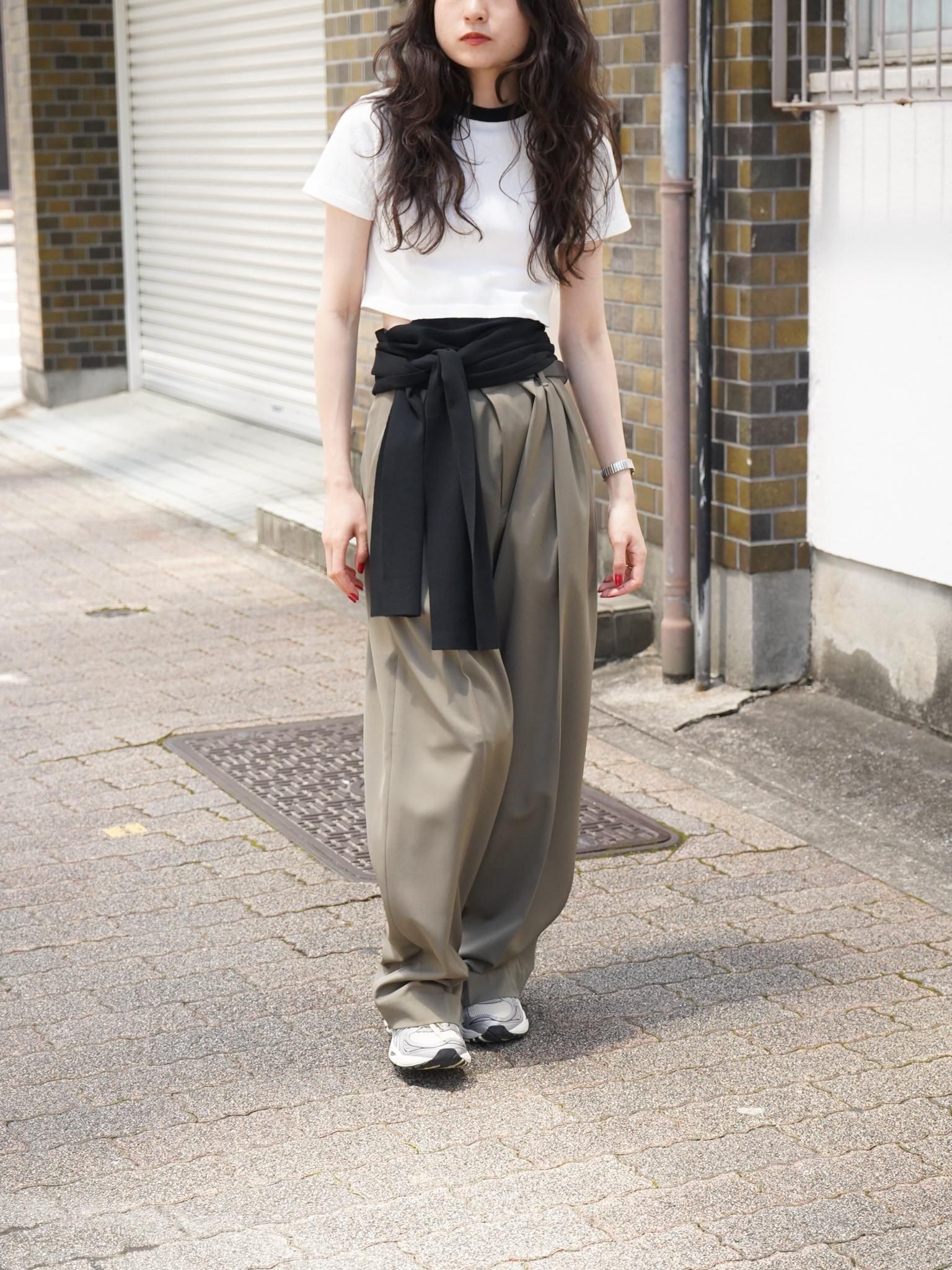 ※値下げ　KAYLE COTTON BACK RIBBON TEE KAYLE（ケイル）COTTON BACK RIBBON KNIT TEE / WHITE 公式通販