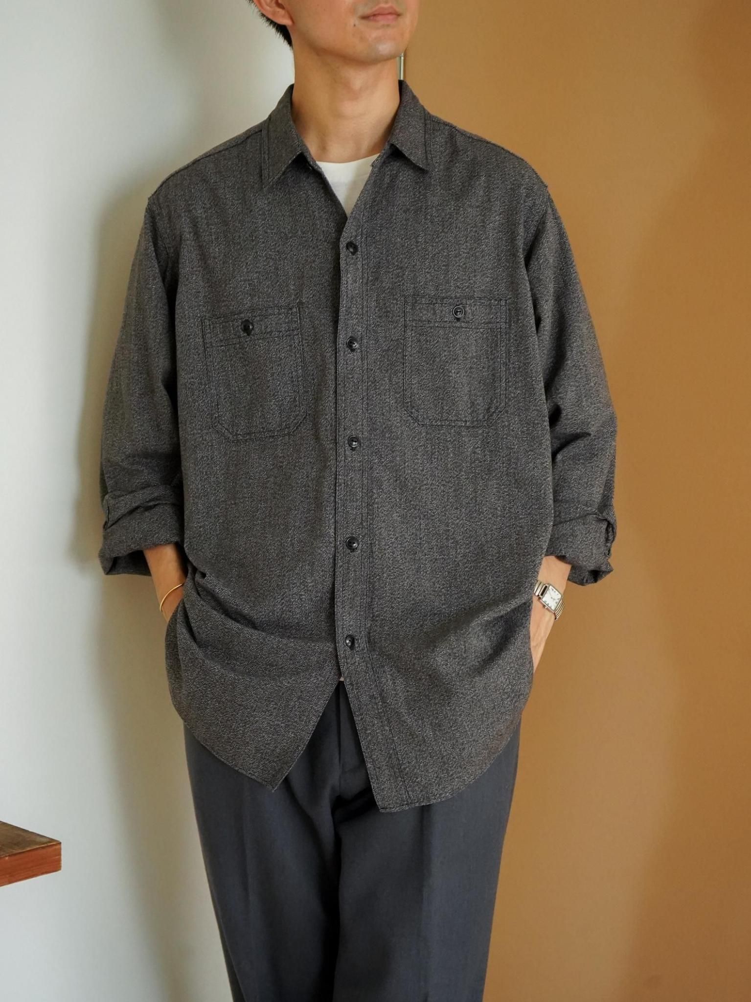 HERILL(へリル)Blackchambray Workshirt / BLACK 公式通販 | 1LDK