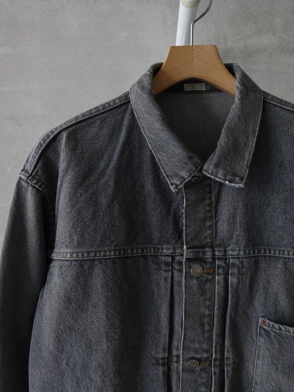 ジャケット・アウター 25aw a.presse VINTAGE GRAY DENIM JACKET A.PRESSE（アプレッセ）Vintage Gray Denim Jacket / GRAY 公式