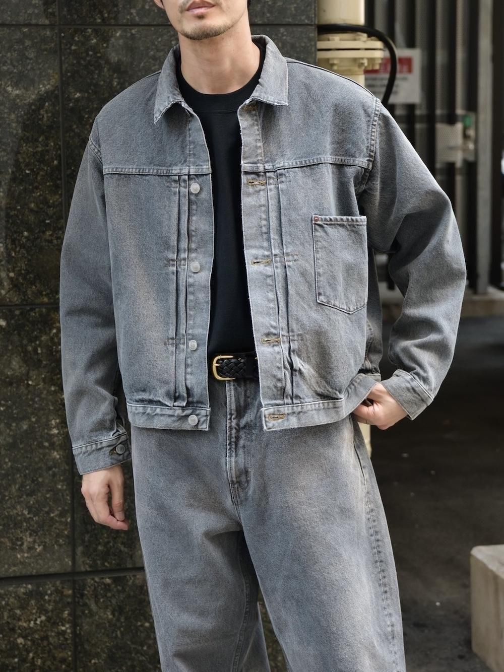 ジャケット・アウター 25aw a.presse VINTAGE GRAY DENIM JACKET A.PRESSE（アプレッセ）Vintage Gray Denim Jacket / GRAY 公式
