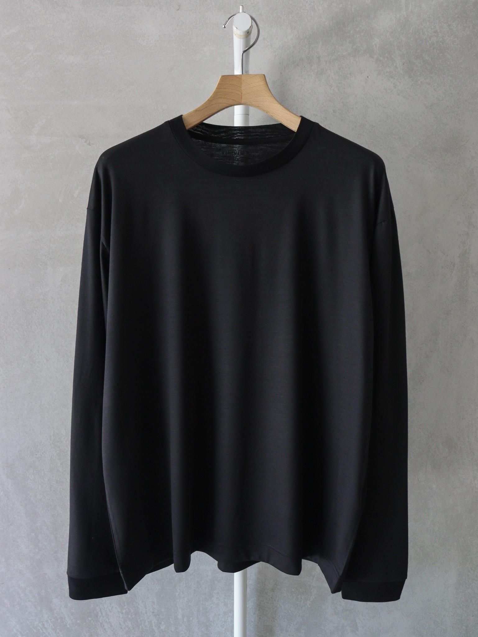 トップス KANEMASA PHIL. 36G WOOL TEE BLACK (M) KANEMASA PHIL.】36G WOOL TEE - BLACK | 公式通販サイト session