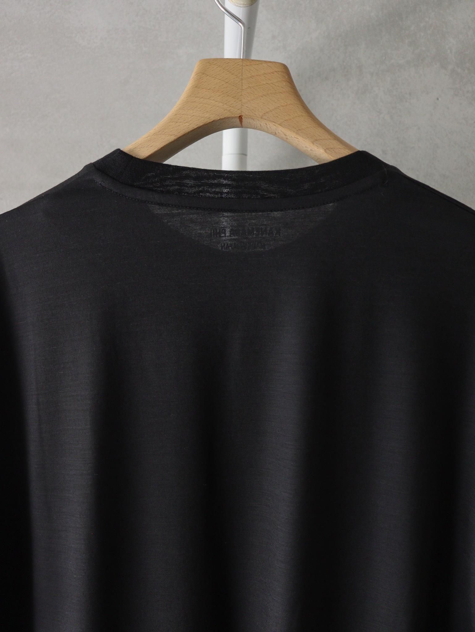 KANEMASA PHIL.（カネマサフィル）36G Wool L/S Tee / BLACK