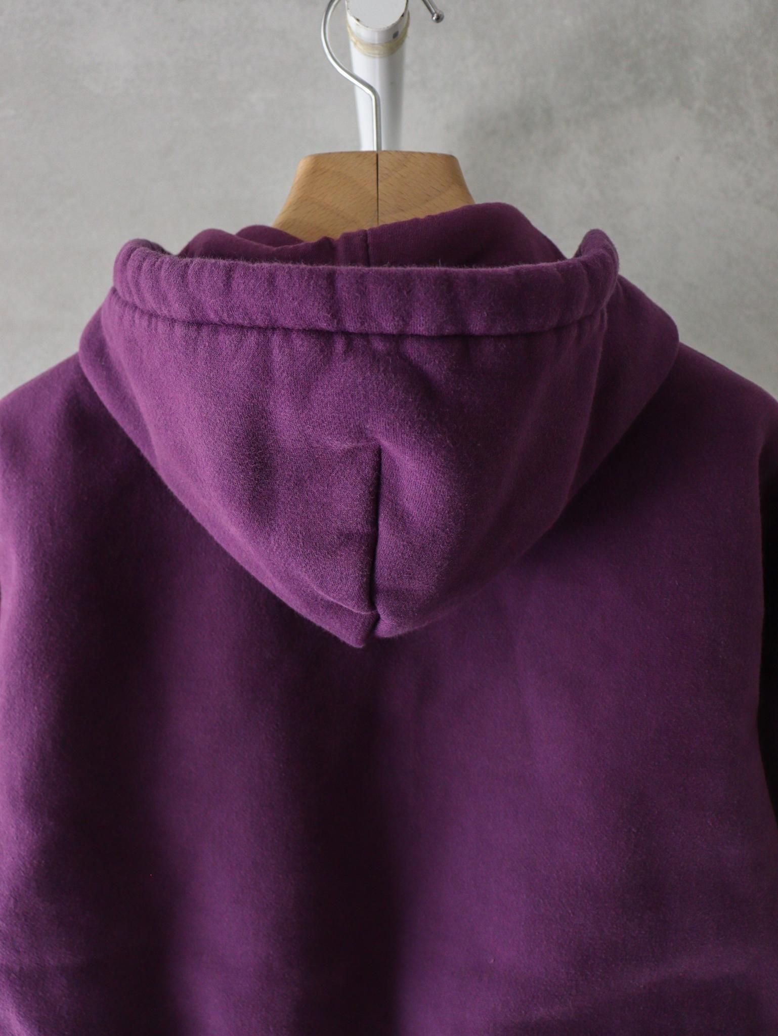 PHEENY（フィーニー） Athletic fleece zip up hoodie / PURPLE