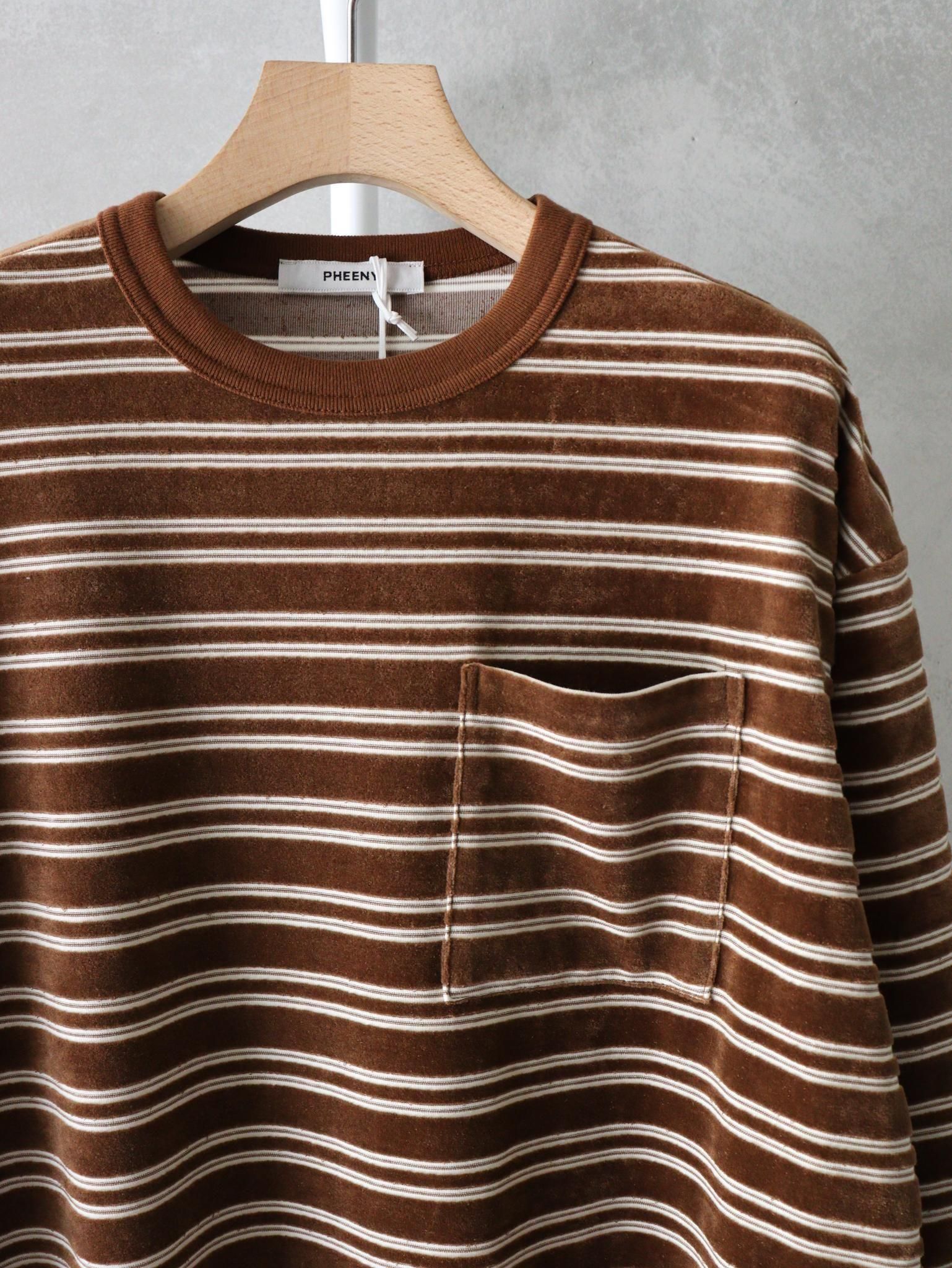 PHEENY（フィーニー） Velvet border L/S / BROWN 公式通販