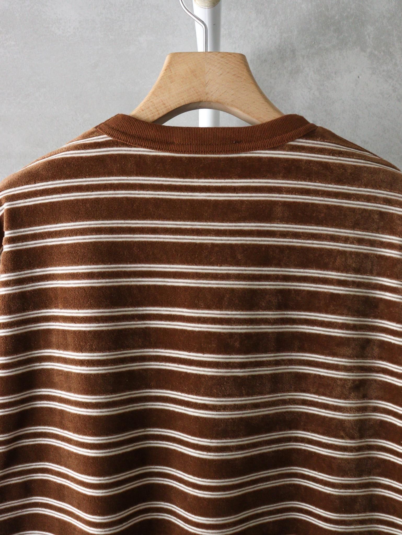 PHEENY（フィーニー） Velvet border L/S / BROWN 公式通販 | 1LDK