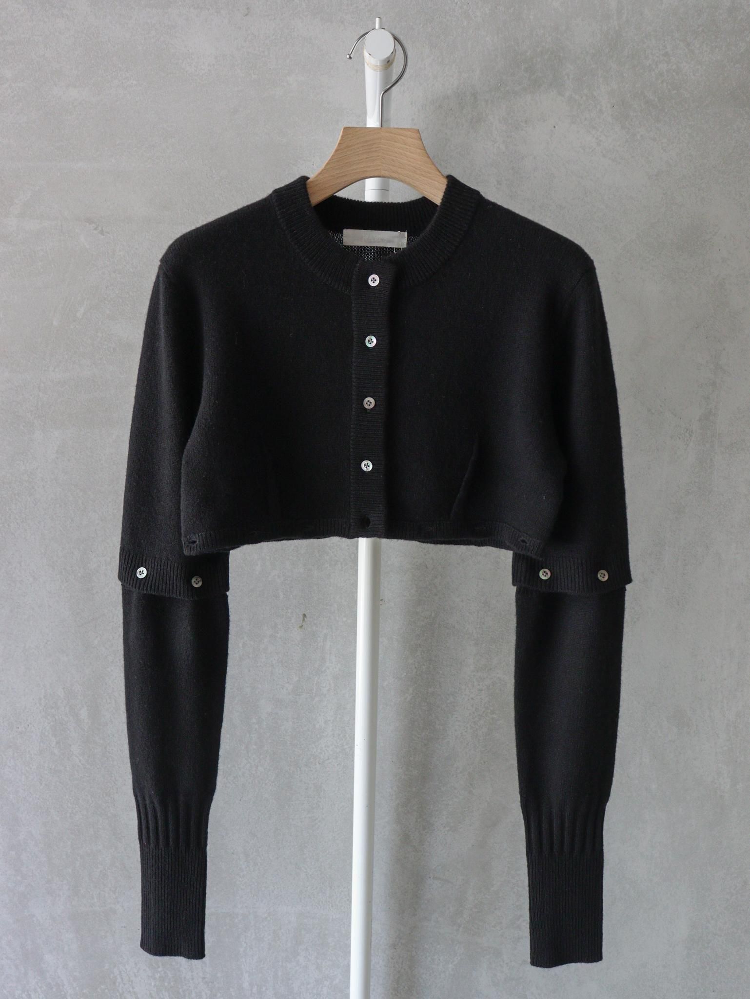KAYLE（ケイル）WOOL DETACHABLE CARDIGAN / BLACK 公式通販 | 1LDK
