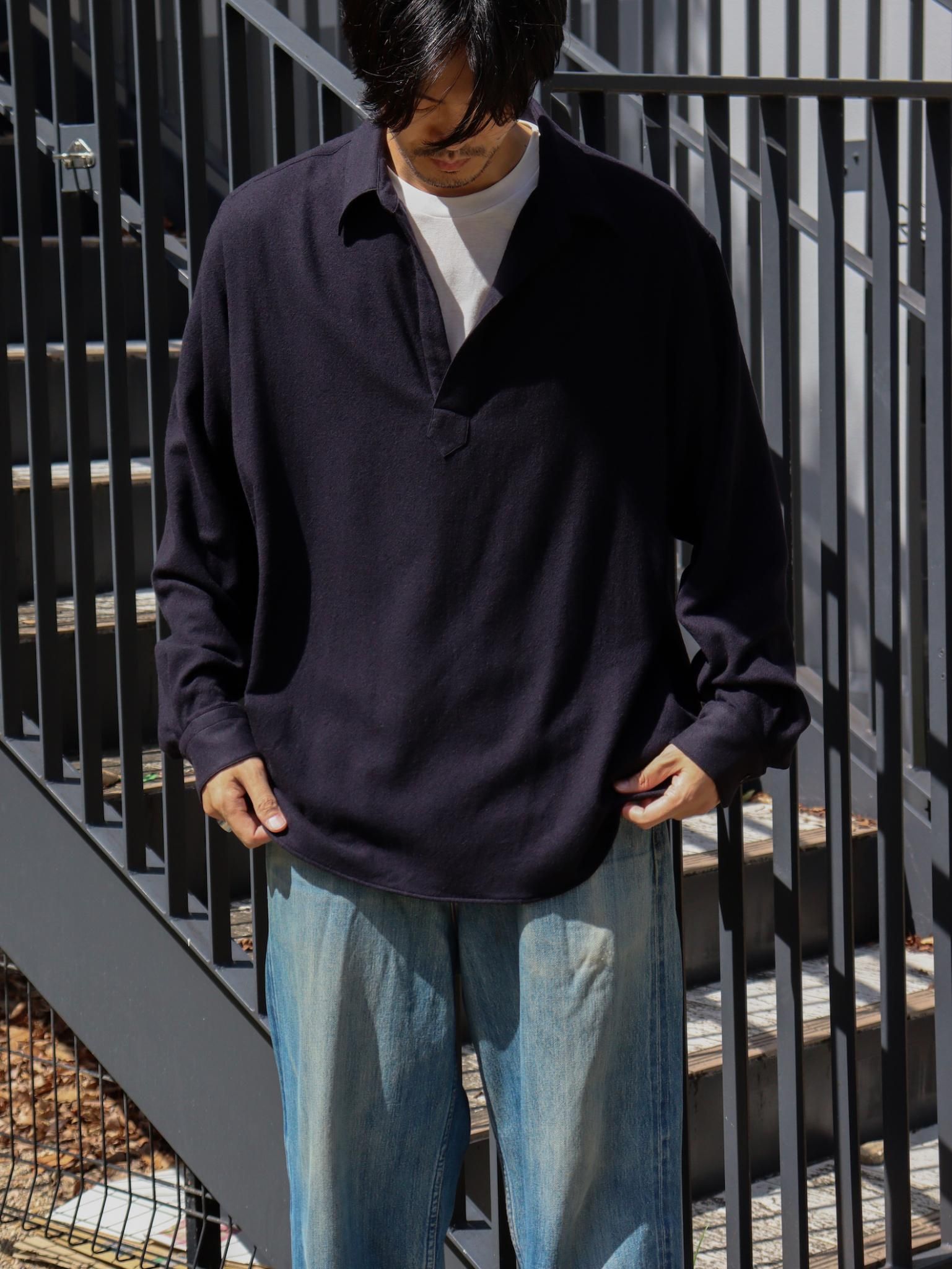 A.PRESSE（アプレッセ）Wool Skipper Shirt / NAVY 公式通販