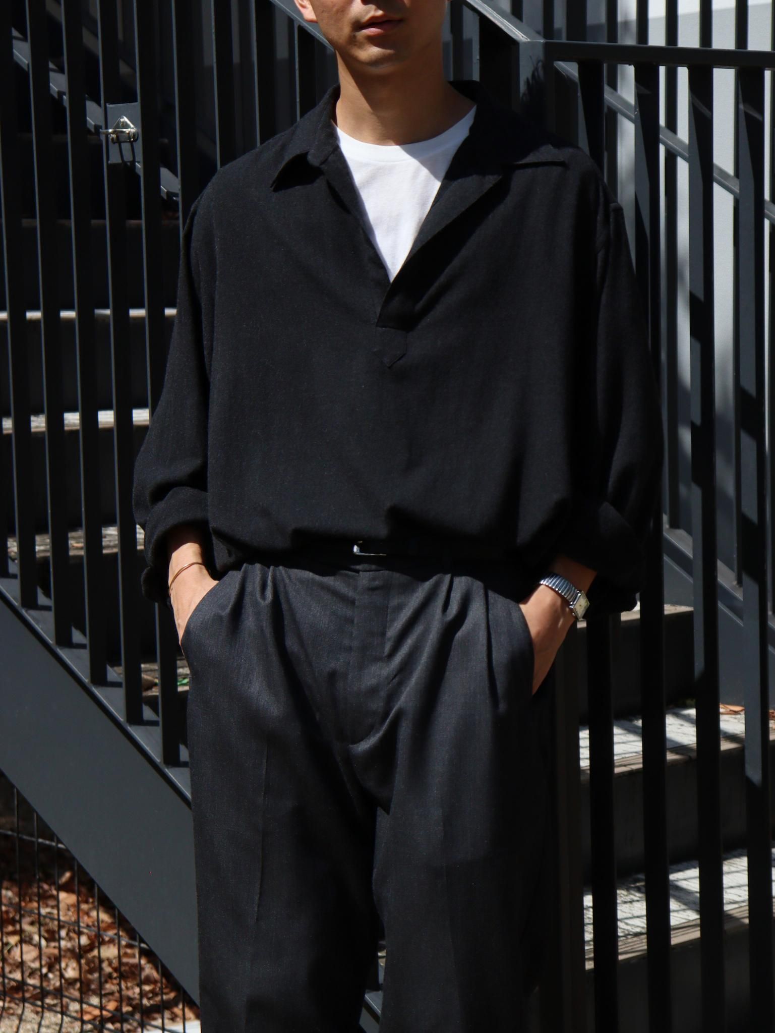 A.PRESSE（アプレッセ）Wool Skipper Shirt / NAVY 公式通販