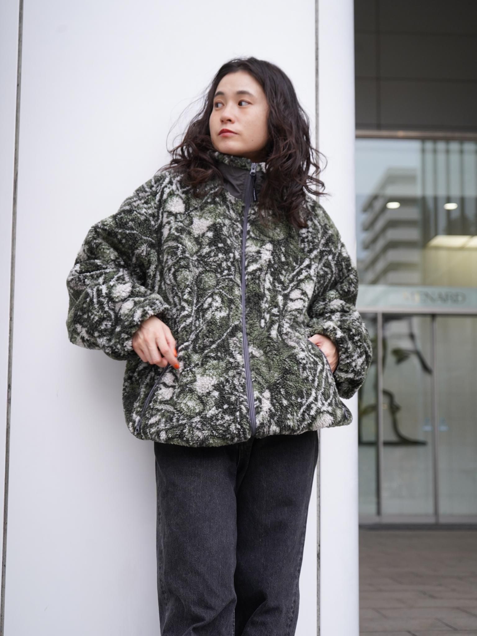 FARAH（ファーラー）Camo Fleece Stand Collar Zip Up Blouson